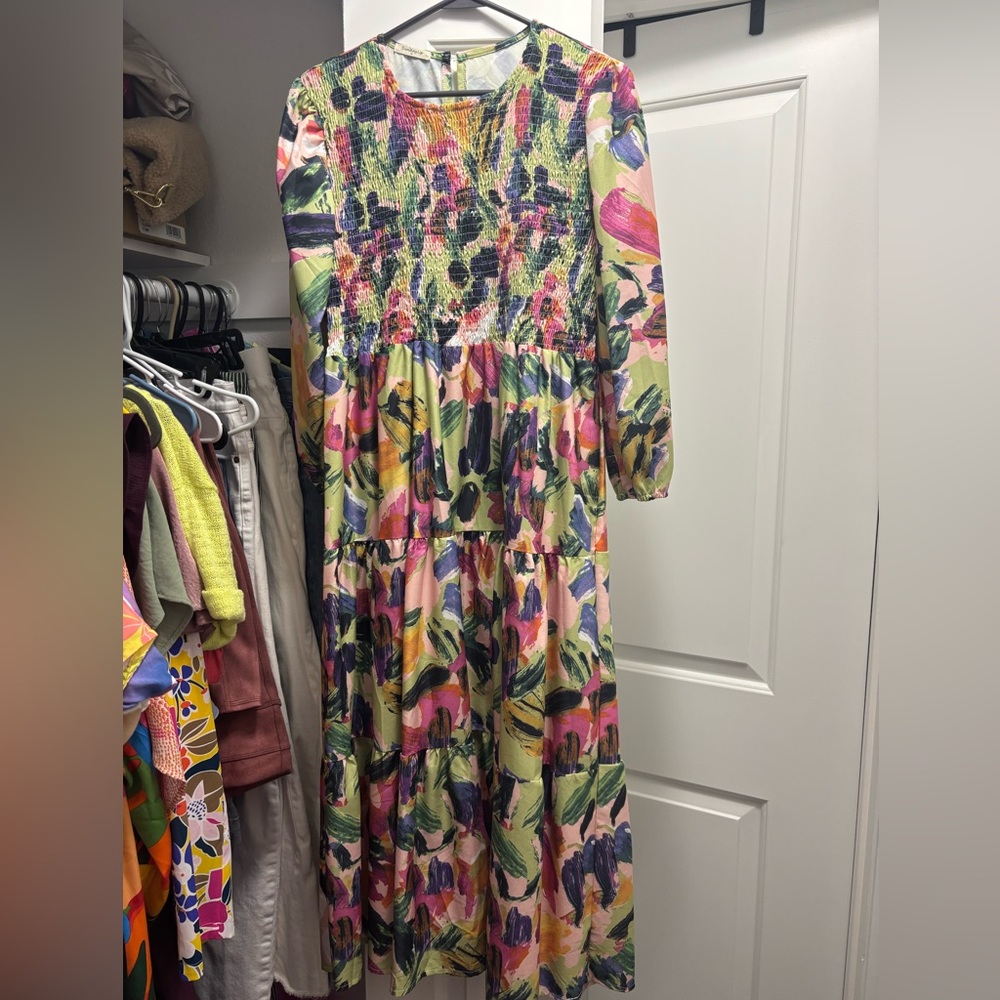 Pastel maxi dress